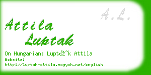 attila luptak business card